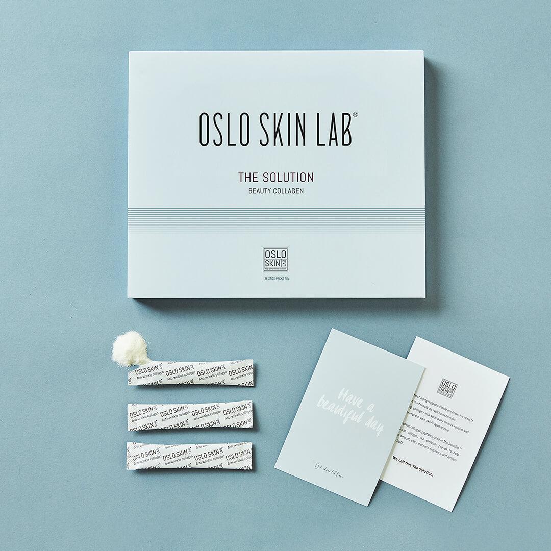 Oslo Skin Lab The Solution pakkaus ja annospusseja