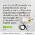 Kirsi: "Aloin käyttää kollageenia, kun huomasin kasvoissa hentoja juonteita ja kuivuutta. Olen todella skeptinen mainoksia kohtaan, niin tämänkin tuotteen. Olen käyttänyt tuotetta nyt 3-4 kk  ja näen parannuksia ongelma-alueilla."