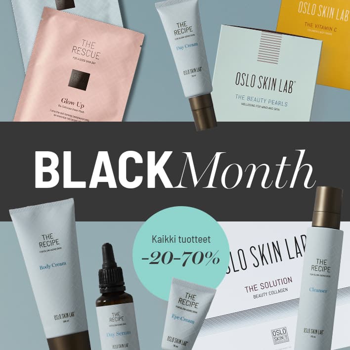 Black Month: kaikki tuotteet 20 - 70 % alennuksella
