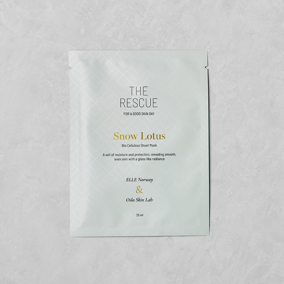 Elle Norway & Oslo Skin Lab Snow Lotus Sheet mask