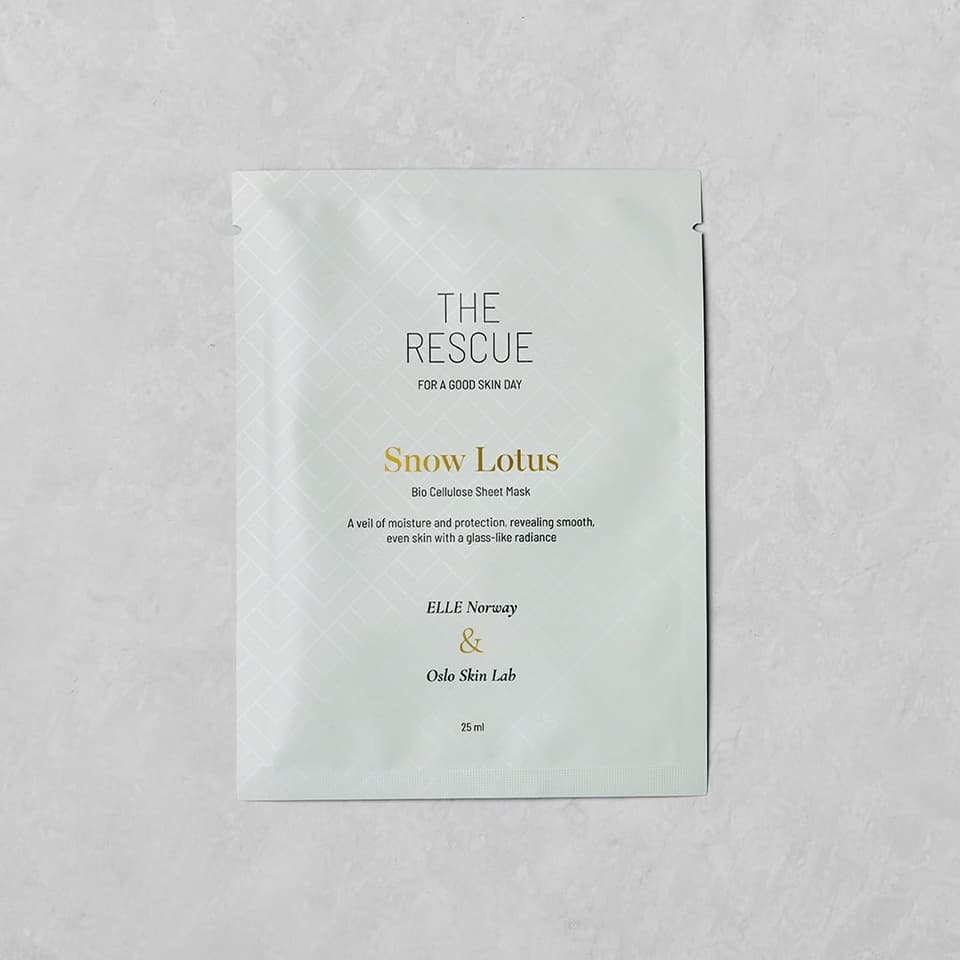 Elle Norway & Oslo Skin Lab Snow Lotus Sheet mask
