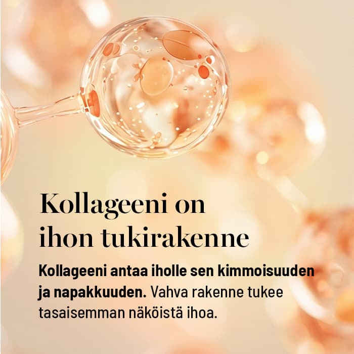 Kollageeni on ihon tukirakenne ja antaa sille sen kimmoisuuden ja napakkuuden