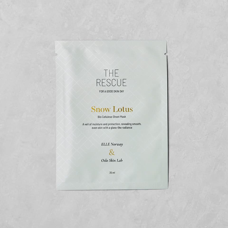 Elle Norway & Oslo Skin Lab Snow Lotus Sheet mask